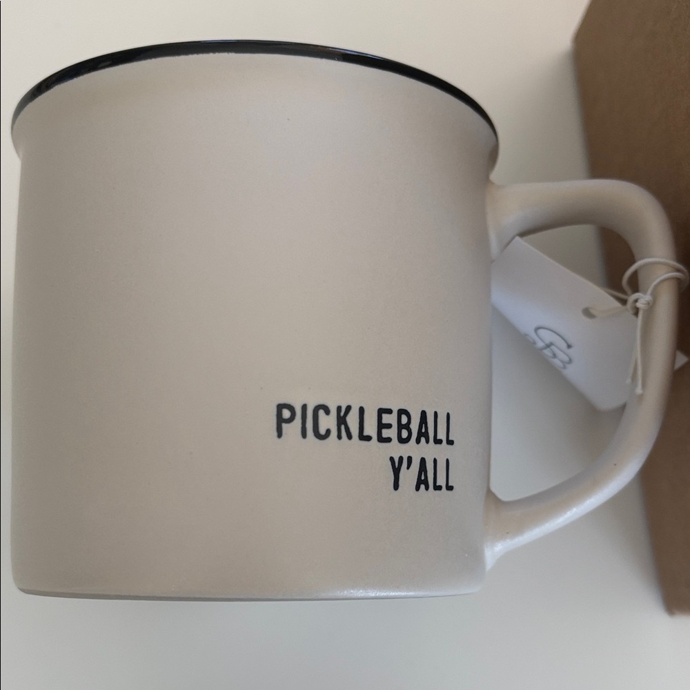 NWT Pickleball Y'all Cream Mug